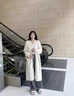 矜持范溫柔慵懶風(fēng)軟糯毛衣女裝秋冬季新款開衫針織衫中長款外套女 白色 S 8090斤 曬單實(shí)拍圖