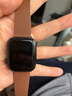 例米 適用于蘋(píng)果手表iwatch10/9/8/7/6/SE現代風(fēng)扣式磁吸真皮表帶apple watch S10/9/5代替換腕帶 現代風(fēng)表帶-42/44/45/46mm -棕色 曬單實(shí)拍圖