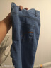 啄木鳥(niǎo)（TUCANO）高腰彈力中年褲子春秋新款大碼牛仔褲女直筒深檔耐磨女長(cháng)褲子 C藍色 29 （106-115斤） 曬單實(shí)拍圖