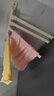 模范夫人白色旋轉(zhuǎn)多桿衛(wèi)生間掛毛巾架子免打孔毛巾桿浴室神器毛巾掛架置物 加厚四桿【奶油白】 曬單實拍圖