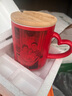 小藝星空變色杯子定制照片咖啡馬克杯帶蓋骨陶瓷水杯年會(huì )禮品生日禮物 星空變色杯-紅色（來(lái)圖定制） 款式一 曬單實(shí)拍圖