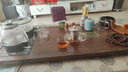 琨德家用功夫茶具套裝實(shí)木茶盤(pán)茶臺一體全自動(dòng)底部上水燒水壺茶海 步步高升玻璃茶具（黑底部上水） 曬單實(shí)拍圖