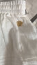 Teenie Weenie小熊2024春夏新款法式设计感蕾丝塔克条半身裙短裙女 白色 (预售6月10号发货) S 晒单实拍图