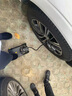 米其林（MICHELIN）汽車充氣泵車載便攜式輪胎打氣泵車用小轎車專用電動打氣筒加氣泵 單杠腳踩【液晶數(shù)顯】12208 曬單實拍圖
