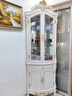 浪漫壹嘉歐式轉角酒柜實(shí)木客廳拐角墻邊三角柜美式復古玻璃裝飾儲物置物柜 【象牙白烤漆】三角實(shí)木角柜 曬單實(shí)拍圖
