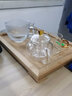 沉弗  加厚竹制茶盤排水式手工托盤茶托楠竹小茶海功夫茶具竹茶奉果盤日式茶道配件 36x24x4cm 曬單實(shí)拍圖