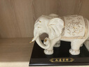 東方泥土 陶瓷大象擺件 高檔喬遷新居開(kāi)業(yè)禮品客廳招財裝飾工藝品 D13-101D 大象 公（描金） 曬單實(shí)拍圖