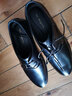紅蜻蜓（RED DRAGONFLY）皮鞋男鞋新款透氣正裝商務(wù)休閑鞋男士真牛皮軟底小皮鞋子男 黑色 43 曬單實(shí)拍圖