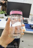 希諾（HEENOOR）雙層玻璃杯女士泡花茶杯迷你便攜潮流水杯家用隔熱防燙帶過(guò)濾杯子 知性粉-220ml（矮萌款） 禮盒裝 曬單實(shí)拍圖