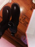 他她（TATA）烟筒靴女切尔西靴短筒加绒女靴秋冬新款GXB01DD0 黑色（单里） 37 实拍图