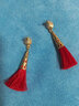 美芙仁 寶茄新款古裝新娘耳環(huán)紅色中國風(fēng)流蘇耳飾結婚耳墜流蘇耳釘中式 中國風(fēng)耳飾 曬單實(shí)拍圖
