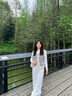 西兒小香風(fēng)無(wú)袖針織馬甲黑白條紋外套女春秋開衫外搭外穿毛衣馬甲背心 均碼90-130斤 曬單實(shí)拍圖