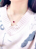 歐倫馳項鏈女石榴石紅寶石鑲鉆頸鏈奢侈首飾品結婚紀念日生日禮物送老婆 一鹿有你18K金石榴石項鏈 1.5克拉 曬單實(shí)拍圖