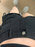 吉莞美辣妹抽繩高腰牛仔短褲女新款夏季性感緊身顯瘦百搭A字熱褲ins 黑色【收藏優(yōu)先發(fā)貨】 S  建議85-95斤左右 曬單實(shí)拍圖