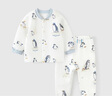 童泰（TONGTAI）嬰兒套裝秋冬寶寶衣服兒童上衣家居內衣TS43J199-DS灰色80cm 曬單實(shí)拍圖