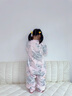 良良（liangliang）兒童睡袋兒童秋冬分腿新生兒睡袋寶寶防踢被子神器純棉保暖 春秋款【適合20-25℃】翩翩粉 XL碼（建議身高90-105CM） 曬單實(shí)拍圖