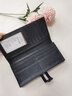 歌若拉2026新款錢(qián)包男長(cháng)款真皮多卡位頭層牛皮搭扣皮夾卡包男士長(cháng)款票夾 藍灰色 曬單實(shí)拍圖