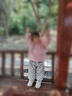 凡獵女童加絨褲子秋冬裝2025新款寶寶休閑長褲兒童衛(wèi)褲運動褲冬季 M6287米白色 100 曬單實拍圖