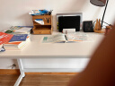 雅美乐大桌子电脑桌工作台居家学习桌家用简约成人学生书桌1.6米白色 实拍图