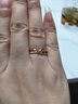 潮宏基 至簡(jiǎn)清影18K金戒指女士彩金玫瑰金手飾送女友生日禮物 女士11號 曬單實(shí)拍圖