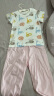 aqpa婴儿内衣套装夏季纯棉睡衣男女宝宝衣服薄款分体短袖 色块动物 100cm 实拍图