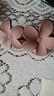 玖維婭花朵發(fā)夾后腦勺盤(pán)發(fā)插頭飾女韓版夾子外出大號鴨嘴夾發(fā)卡女 JYFJ99花朵咖色 曬單實(shí)拍圖