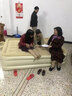 多美聰 氣墊床充氣床墊雙人氣床墊旅行車(chē)載充氣墊戶(hù)外帳篷防潮墊 內置電泵雙人高床米黃色203x152x48cm 曬單實(shí)拍圖