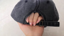 韓版軟頂百搭鴨舌帽休閑潮男彎檐運動(dòng)帽美式純色棒球帽子女春夏天 黑色 24GP光板牛仔棒球 可調節 曬單實(shí)拍圖