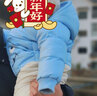 好孩子（gb）好孩子兒童羽絨服男女童輕薄款連帽純色輕便保暖外套反季清倉(cāng) 淺藍(lán) 80 曬單實(shí)拍圖