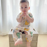 楚帝貝嬰（ChuDiBeiYing）嬰兒衣服夏季薄款透氣短袖連體衣哈衣爬服新生兒男女寶寶開(kāi)襠褲 大恐龍 90(建議12-18個(gè)月) 曬單實(shí)拍圖