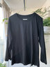旅途原品 白t恤女純棉七分袖有機新疆棉原創(chuàng  )設計基礎全棉長(cháng)絨棉休閑百搭春 黑色 - 現貨 S 曬單實(shí)拍圖