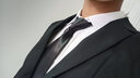 花花公子商務(wù)男士西服套裝男修身職業(yè)裝正裝上班工作西裝結(jié)婚新郎禮服外套 黑色兩扣套裝+襯衫+2件禮品 L （105斤-125斤） 曬單實(shí)拍圖