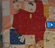 babylove嬰兒包屁衣春秋新生兒衣服三角哈衣喜慶中國紅0-6個月寶寶爬服 曬單實拍圖