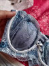 浪莎超薄款內(nèi)衣女大胸顯小顯瘦bra聚攏透氣收副乳蕾絲兔耳杯文胸罩 天空藍(lán)單件 80B （36=80） 曬單實拍圖