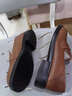 富貴鳥(niǎo)（FUGUINIAO）春秋季樂(lè )福鞋真皮皮鞋女時(shí)尚深口單鞋女英倫風(fēng)學(xué)生女鞋文藝范鞋子 FG506黑色 36 曬單實(shí)拍圖