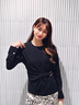 Laurèl勞芮25春新款時(shí)尚不對稱扭褶高智極簡上衣女LWD361C00600 經(jīng)典黑 XS 155/80A 曬單實(shí)拍圖