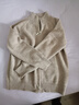 皮爾卡丹（pierre cardin）秋冬羊毛雙拉鏈針織開(kāi)衫女立領(lǐng)百搭落肩羊毛衫百搭外套毛衣 原絨駝 M 曬單實(shí)拍圖