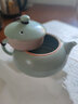 凝雅正品汝窯功夫茶具茶壺單壺富貴壺臺(tái)灣開片可養(yǎng)汝瓷陶瓷承藝泡茶器辦公家用 富貴壺天青（約180ml） 曬單實(shí)拍圖