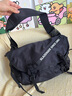 史萊辛格（Slazenger）潮流斜挎包男女單肩包休閑小背包運動(dòng)胸包學(xué)生大容量郵差包 黑色  曬單實(shí)拍圖