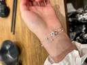 從愛(ài)之名滿(mǎn)天星銀手鏈女生日七夕情人節禮物首飾品結婚紀念日送女朋友老婆 五角星手鏈【精美禮盒】 曬單實(shí)拍圖