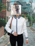 伊婭莎加絨襯衫女長(cháng)袖職業(yè)正裝網(wǎng)紗拼接襯衣復古氣質(zhì)工裝保暖導購工作服 單件灰色常規款襯衣 XL 建議110-122斤 曬單實(shí)拍圖