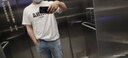 陌汀2025新款潮牌CHINA短袖t恤男純棉圓領(lǐng)寬松簡(jiǎn)約潮流大碼男士打底衫 白T 0014 XL 曬單實(shí)拍圖