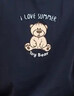美標(biāo)情侶睡衣短袖七分褲男100%全棉卡通圓領(lǐng)女士家居服套裝舒適可外穿 B21寶藍(lán) L 曬單實(shí)拍圖