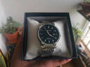 米亞達男士手表機械風(fēng)格全自動(dòng)防水夜光瑞士品質(zhì)商務(wù)品牌雙日歷石英男表 本鋼黑面鋼帶 40mm 曬單實(shí)拍圖