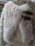 恒源祥冷淡系感環(huán)保皮草上衣女2025年冬季新款皮毛一體小香風(fēng)外套女 奶茶 M 100-115斤 曬單實(shí)拍圖