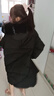 鴨鴨女童羽絨服2022新款洋氣中長款毛領中大童加厚極寒兒童外套WJ 黑色（環(huán)保毛領） 160 （環(huán)保毛領） 曬單實拍圖