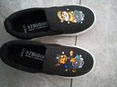 卜丁兒童帆布鞋男童布鞋2025春秋新款卡通一腳蹬童鞋韓版女童休閑鞋小 標志奇礫黑色 27碼內長(cháng)18/適合腳長(cháng)17.5cm 曬單實(shí)拍圖