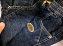 后琤復古牛仔褲男寬松束腳褲男士哈倫褲男生小腳褲潮牌大碼春秋季褲子 藍色（春秋款） L （135-150斤） 曬單實(shí)拍圖