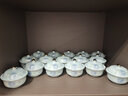 墨尊DIY單品搭配 國色天香景德鎮(zhèn)青瓷餐具單個(gè)飯碗碟面碗盤筷勺組合 4.5英寸小燉盅【國色天香】單只 曬單實(shí)拍圖