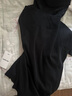 深呼吸DEEP BREATH女裝簡(jiǎn)約百搭連帽套頭衛衣針織衫上衣女A300858 黑 2XL (6) 曬單實(shí)拍圖